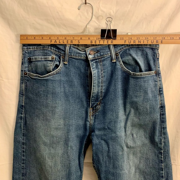 Men's LEVIS 505 Straight Fit ~ Medium Blue Jeans Tag 36 x 30 - Picture 5 of 6